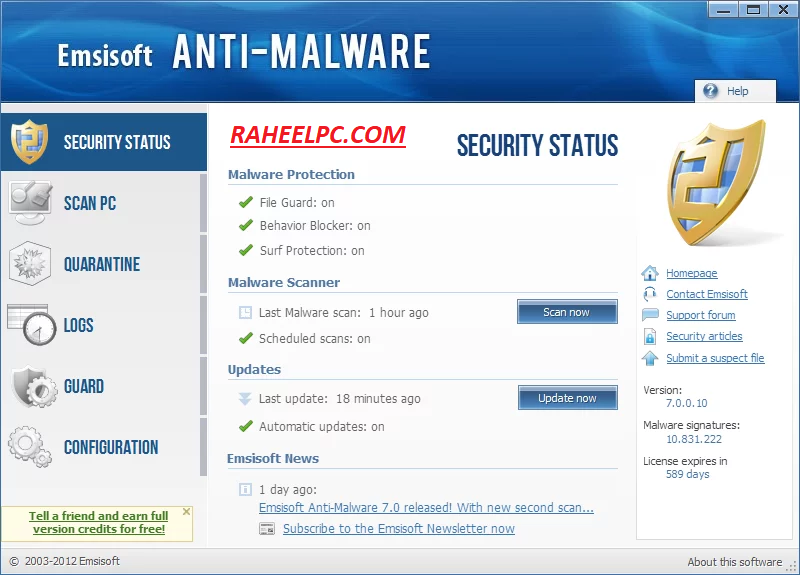 Emsisoft Anti-Malware Crack + Keygen Download 2024