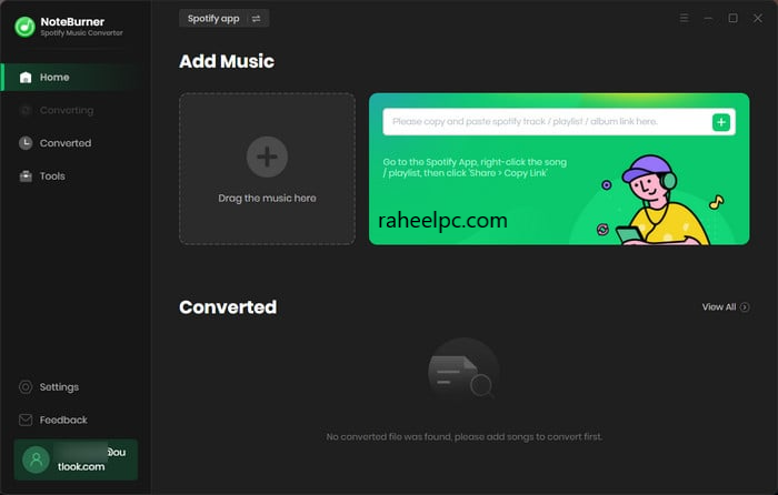 NoteBurner Spotify Music Converter 2.6.8 Crack Free Download