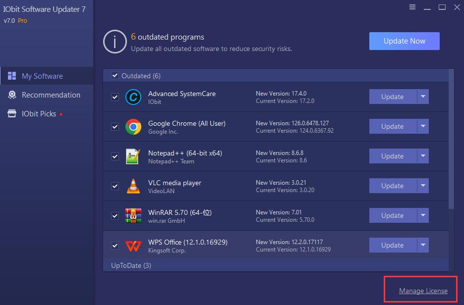 IObit Software Updater Pro 6.3.0.15 with Crack [Latest]